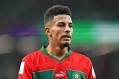Azzedine Ounahi in action for Morocco.