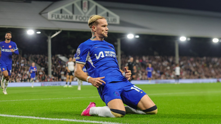 Mykhailo Mudryk scored his first Chelsea goal against Fulham