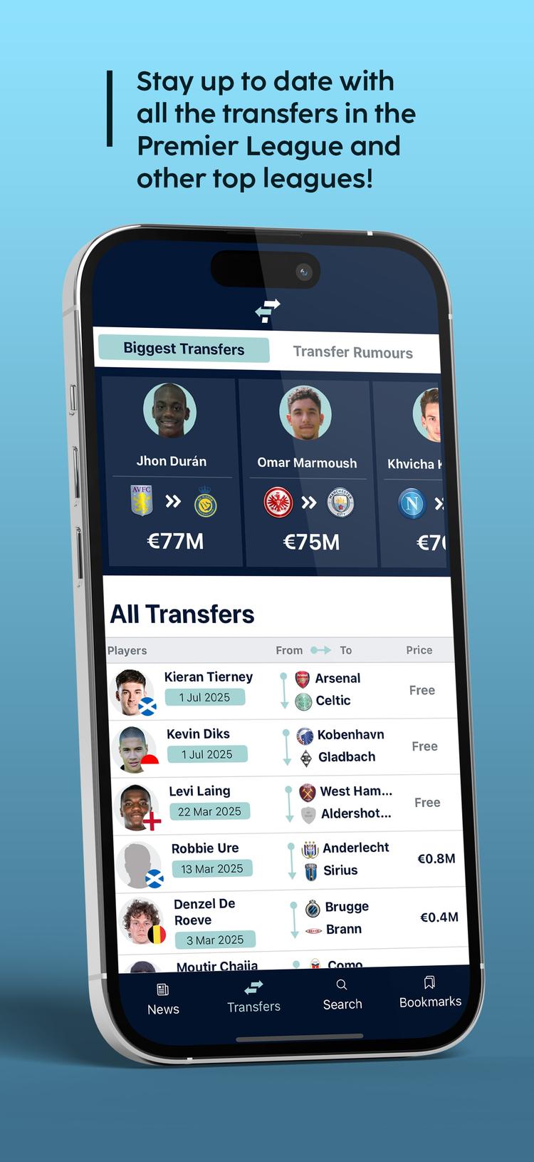 All the latest transfers