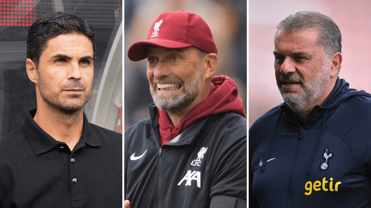 Mikel Arteta, Jurgen Klopp, Ange Postecoglou
