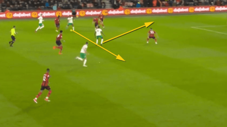 Saint Maximin has options to release the ball