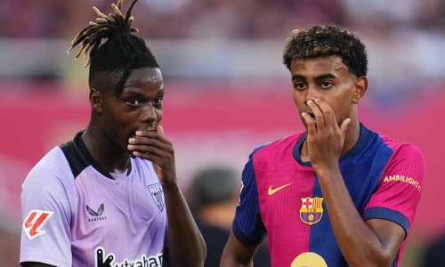 Nico Williams, Lamine Yamal, Barcelona, 2024/25