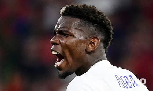 Manchester United's Paul Pogba playing for France at Euro 2020