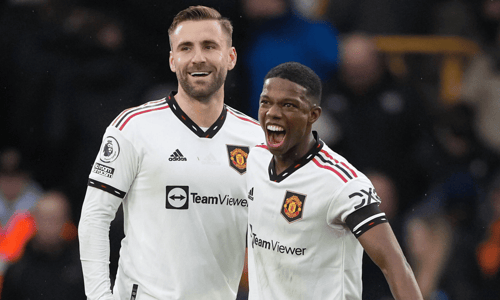 Luke Shaw Tyrell Malacia Manchester United