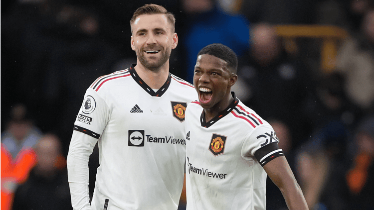 Luke Shaw and Tyrell Malacia