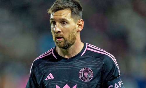 Lionel Messi playing for Inter Miami.