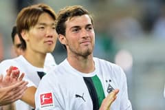 Joe Scally playing for Borussia Monchengladbach.