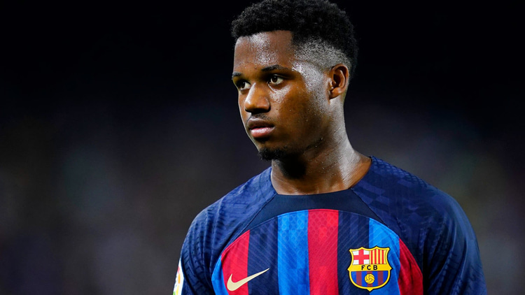 Ansu has made 96 appearances for Barcelona, scoring 25 goals