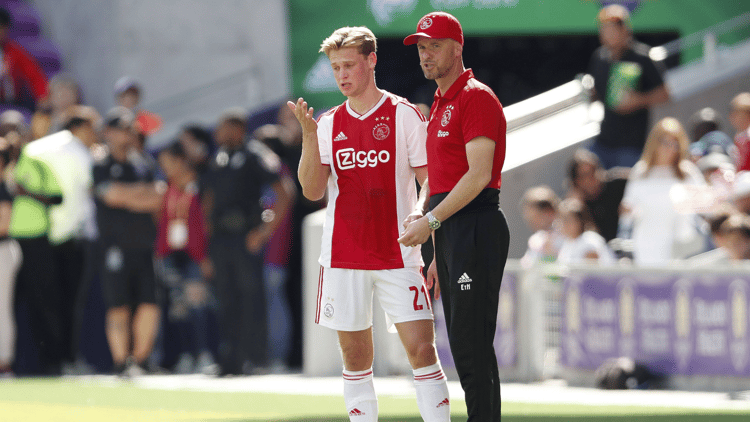 Erik ten Hag during his time at Feyenoord's Klassieker rivals Ajax
