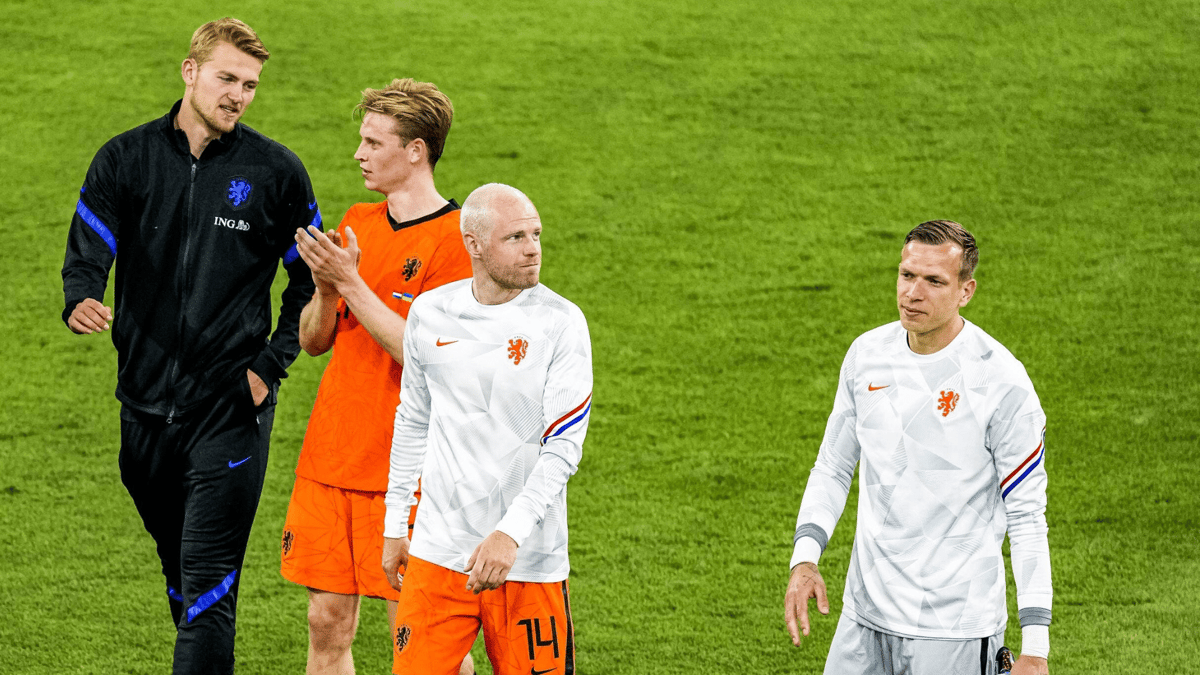Marco Bizot, Matthijs de Ligt, Frenkie de Jong, Davy Klaassen, Oranje