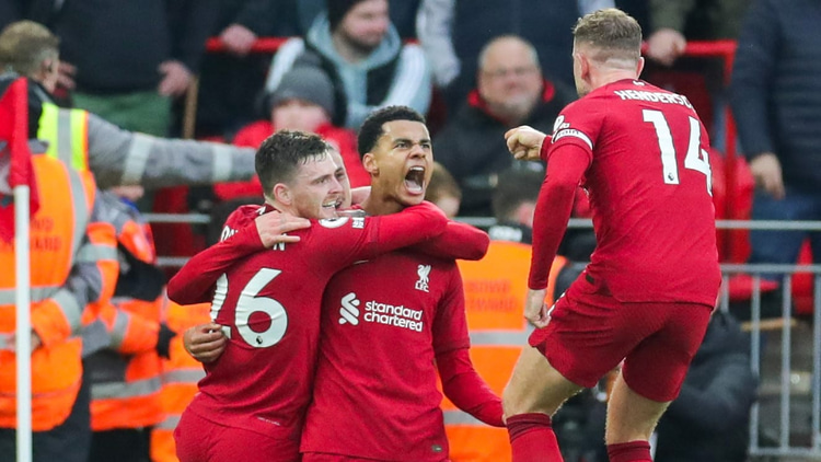 Gakpo scored two for Liverpool