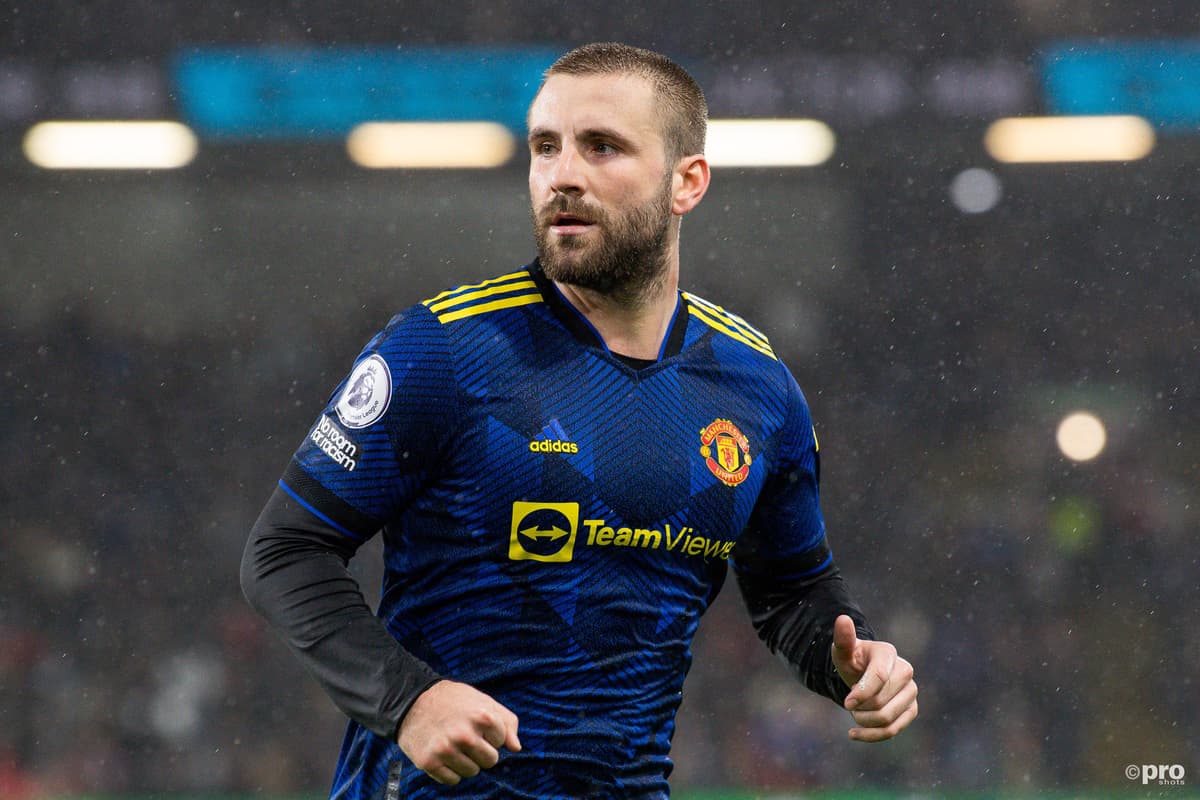 Man utd defender Luke Shaw 