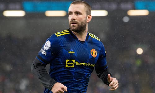 Man utd defender Luke Shaw 