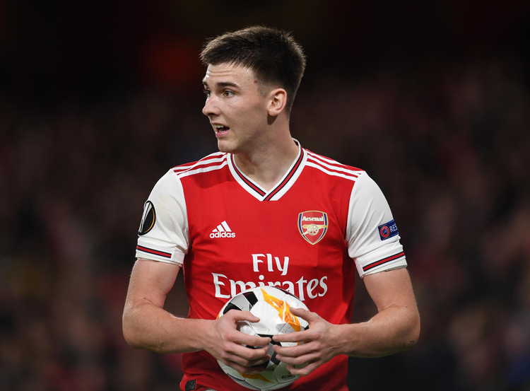 Kieran Tierney often filled in at centre back for Arsenal last season