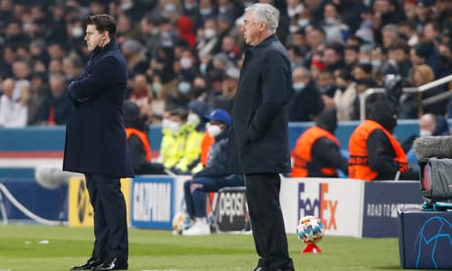 Mauricio Pochettino, Carlo Ancelotti, PSG v Real Madrid
