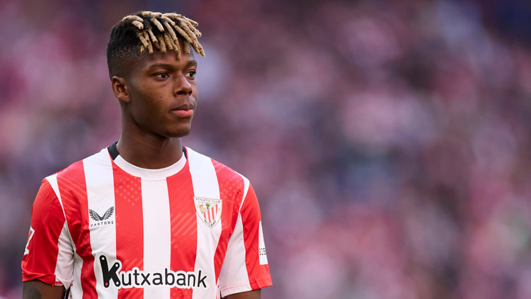 Nico Williams in het shirt van Athletic Club.