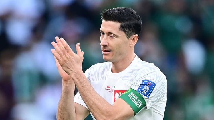 Robert Lewandowski was de grote man aan Poolse kant.