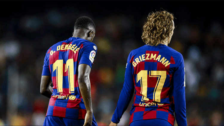 Antoine Griezmann and Ousmane Dembele, Barcelona villains
