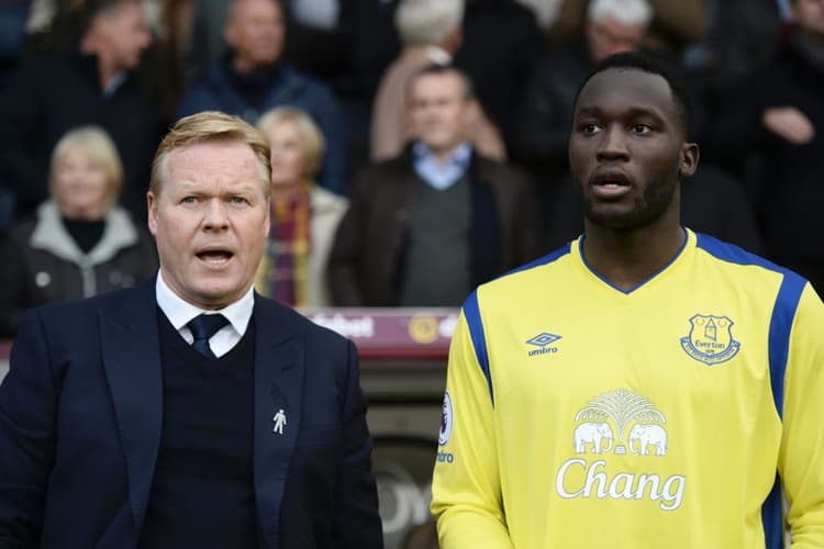 Ronald Koeman and Romelu Lukaku at Everton