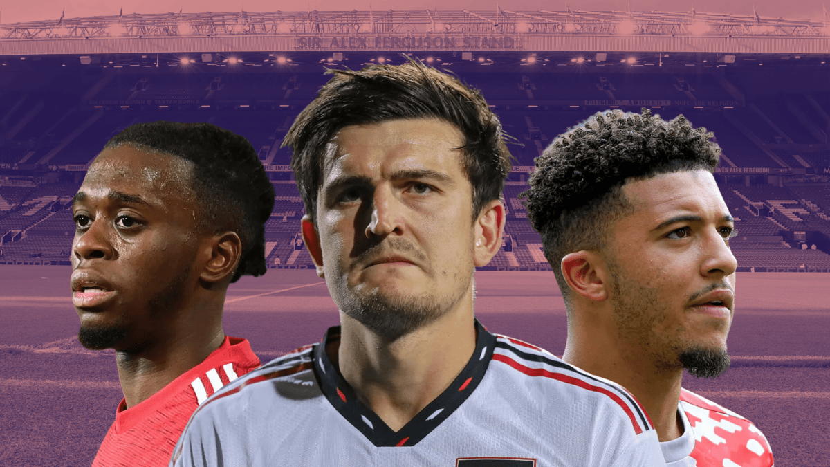 Harry Maguire, Jadon Sancho, Aaron Wan-Bissaka, Manchester United