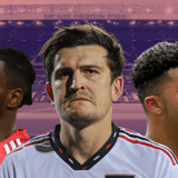 Harry Maguire, Jadon Sancho, Aaron Wan-Bissaka, Manchester United