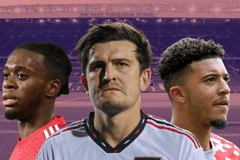 Harry Maguire, Jadon Sancho, Aaron Wan-Bissaka, Manchester United