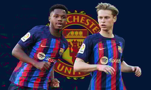 Ansu Fati, Frenkie de Jong, Man Utd, 2022/23