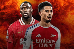 Ibrahima Konate, William Saliba, Liverpool, Arsenal