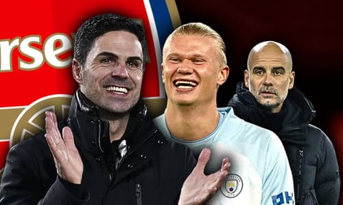 Mikel Arteta, Erling Haaland, Pep Guardiola, Arsenal