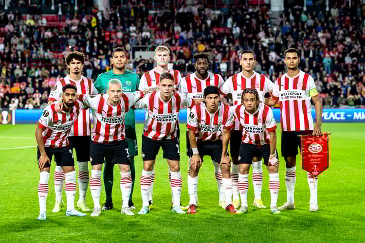 PSV eindigde achter Arsenal in de Europa League.