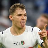 Nicolo Barella scores for Italy v Belgium, Euro 2020