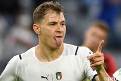Nicolo Barella scores for Italy v Belgium, Euro 2020