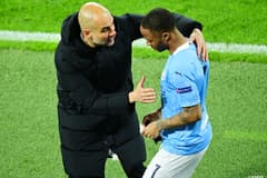Pep Guardiola and Raheem Sterling, Man CIty