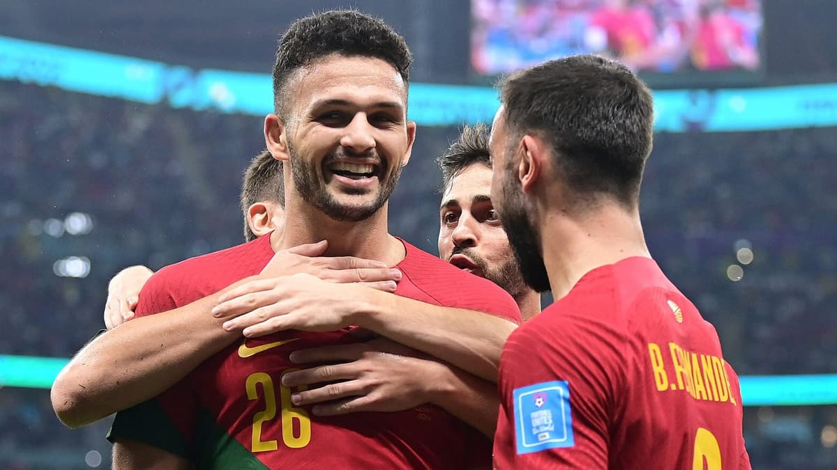 Goncalo Ramos starring for Portugal against Switzerland