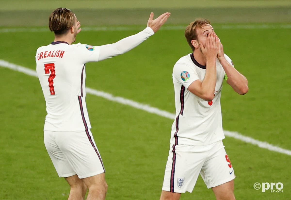 Harry Kane and Jack Grealish, Euro 2020 final
