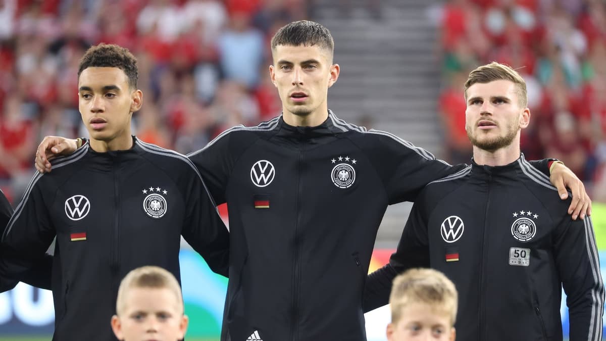Jamal Musiala, Kai Havertz, Timo Werner, Germany