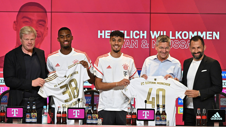 Ryan Gravenberch en Noussair Mazraoui spelen sinds dit seizoen onder Julian Nagelsmann.