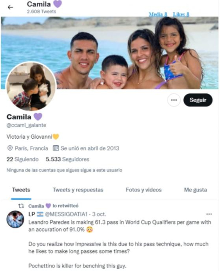 Camila tweet