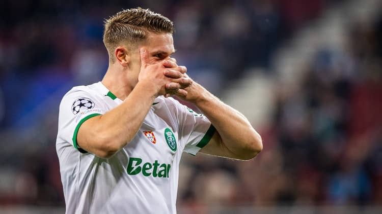 Viktor Gyökeres is op dit moment de meest gewilde spits in Europa.