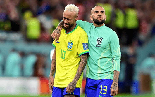 Dani Alves, Neymar, Brasil