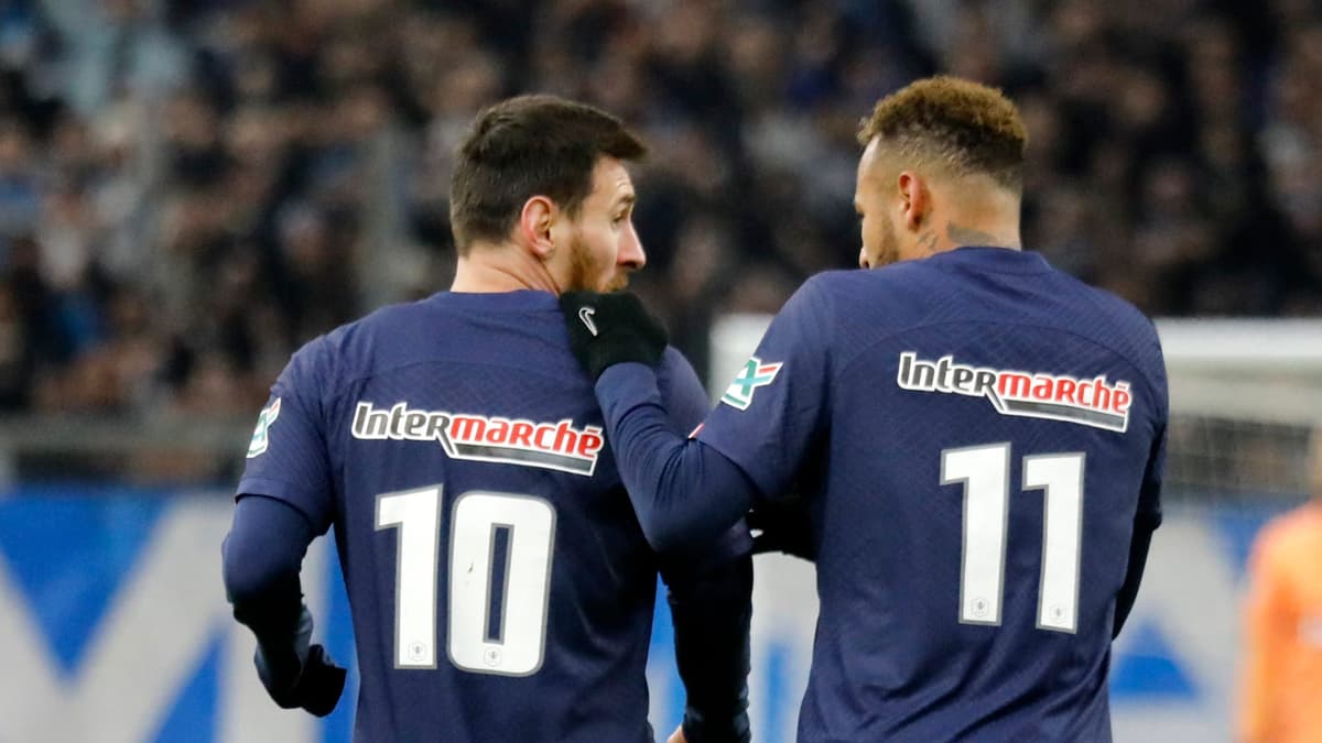 Lionel Messi and Neymar at PSG.