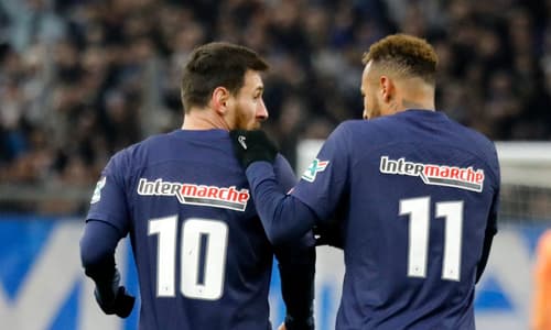 Lionel Messi and Neymar at PSG.