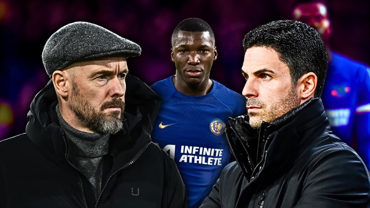 Erik ten Hag, Mikel Arteta, Moises Caicedo