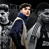 Kai Havertz, Nico Gonzalez and Marcus Rashford looking forlorn