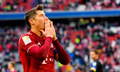 Bayern Munich striker Robert Lewandowski