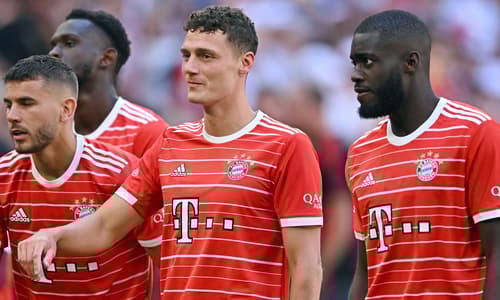 Benjamin Pavard in action with Bayern Munich.