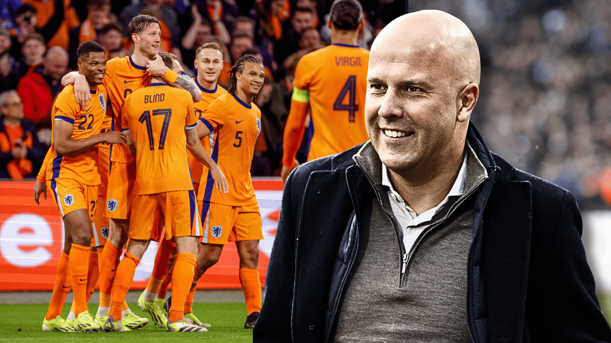 Arne Slot, Teun Koopmeiners, Daley Blind, Virgil van Dijk, Denzel Dumfries, Nathan Aké