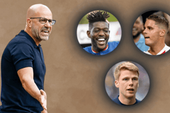 Jerdy Schouten, Joey Veerman, Ibrahim Sangaré, Peter Bosz, PSV