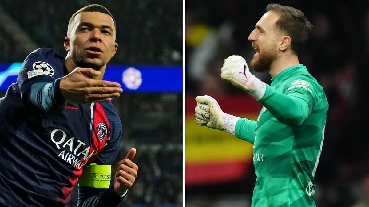 Kylian Mbappe and Jan Oblak.