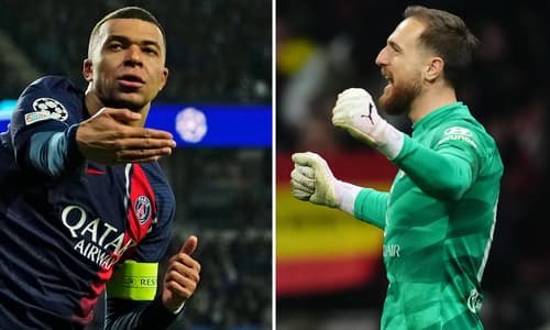 Kylian Mbappe and Jan Oblak.